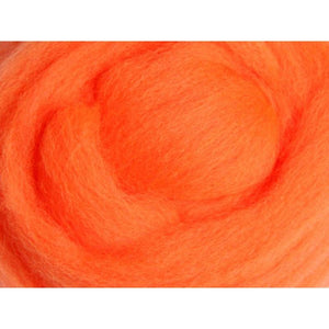 Ashford Corriedale Sliver Colour Packs 100g 054 Fluro Orange