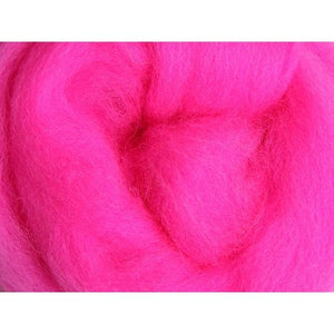 Ashford Corriedale Sliver Colour Packs 100g 055 Fluro Pink
