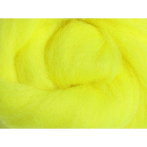 Ashford Corriedale Sliver Colour Packs 100g 056 Fluro Yellow