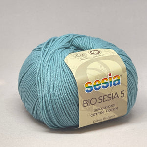 Bio Sesia 5 100% Organic Combed Cotton 4ply 1396 Duck Egg 