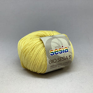 Bio Sesia 5 100% Organic Combed Cotton 4ply 418 Buttercup 