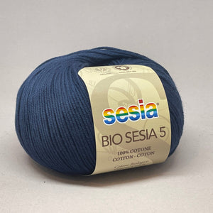 Bio Sesia 5 100% Organic Combed Cotton 4ply 107 Navy 