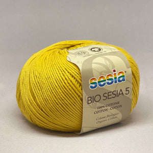 Bio Sesia 5 100% Organic Combed Cotton 4ply 1352 Sunflower Yellow 