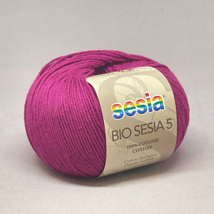Bio Sesia 5 100% Organic Combed Cotton 4ply 453 Fucshia 