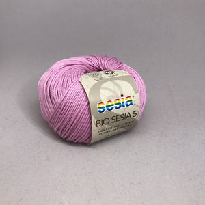 Bio Sesia 5 100% Organic Combed Cotton 4ply 5909 Bold Pink 