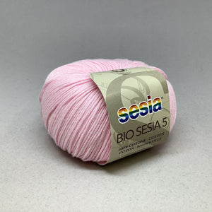 Bio Sesia 5 100% Organic Combed Cotton 4ply 68 Ballerina Pink 
