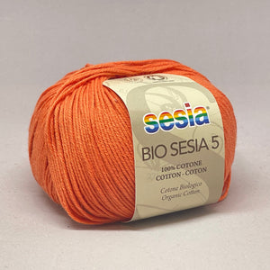 Bio Sesia 5 100% Organic Combed Cotton 4ply 757 Orange 