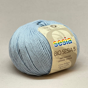 Bio Sesia 5 100% Organic Combed Cotton 4ply 982 Light Blue 