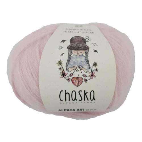 Chaska Alpaca Air 12Ply Brushed 8051 Baby Pink