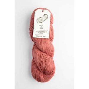 Chaski Merino Pima Cotton Linen Blend Fingering 4ply 1707 Cranberry Stone 