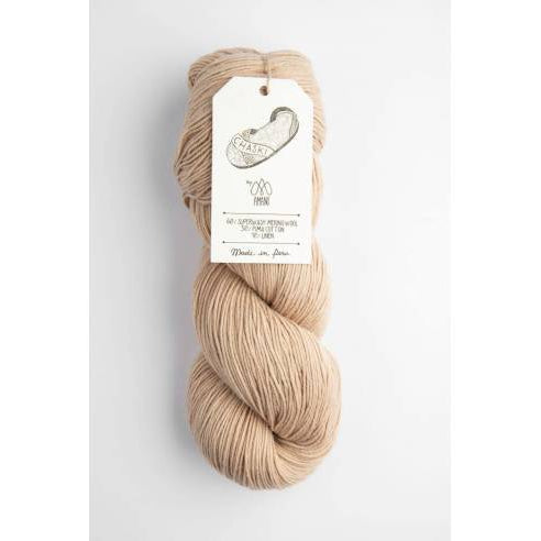 Chaski Merino Pima Cotton Linen Blend Fingering 4ply 1700 Shell 
