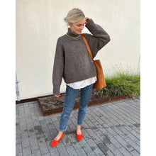 Load image into Gallery viewer, Chestnut Sweater Knitting Pattern by PetiteKnit 
