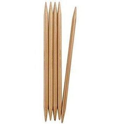 ChiaoGoo Bamboo Double Pointed Needles 13cm and 15cm lengths - set of 5 needles 3.25mm / 13cm / Natural