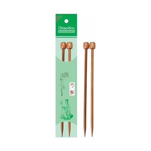 ChiaoGoo Bamboo Straight Needles - Extra short 18cm 3.5mm