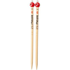 ChiaoGoo Bamboo Straight Needles - Specialty "I luv Knitting" 6mm