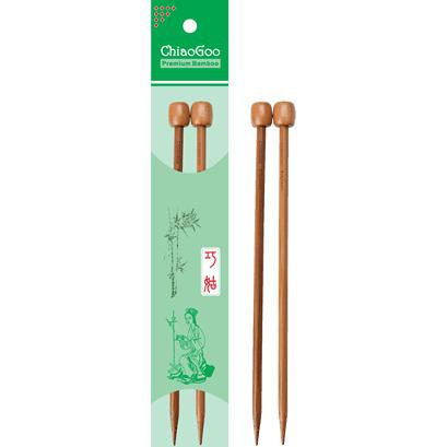 ChiaoGoo Bamboo Straight Needles Patina 6.5mm / 23cm