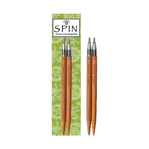 ChiaoGoo Spin Bamboo Interchangeable Tips - pairs - 10cm and 13cm Tips