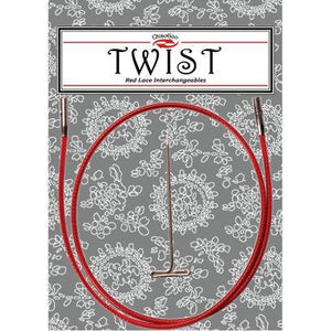ChiaoGoo Twist Red Cables for interchangeables [S] Small / 20cm