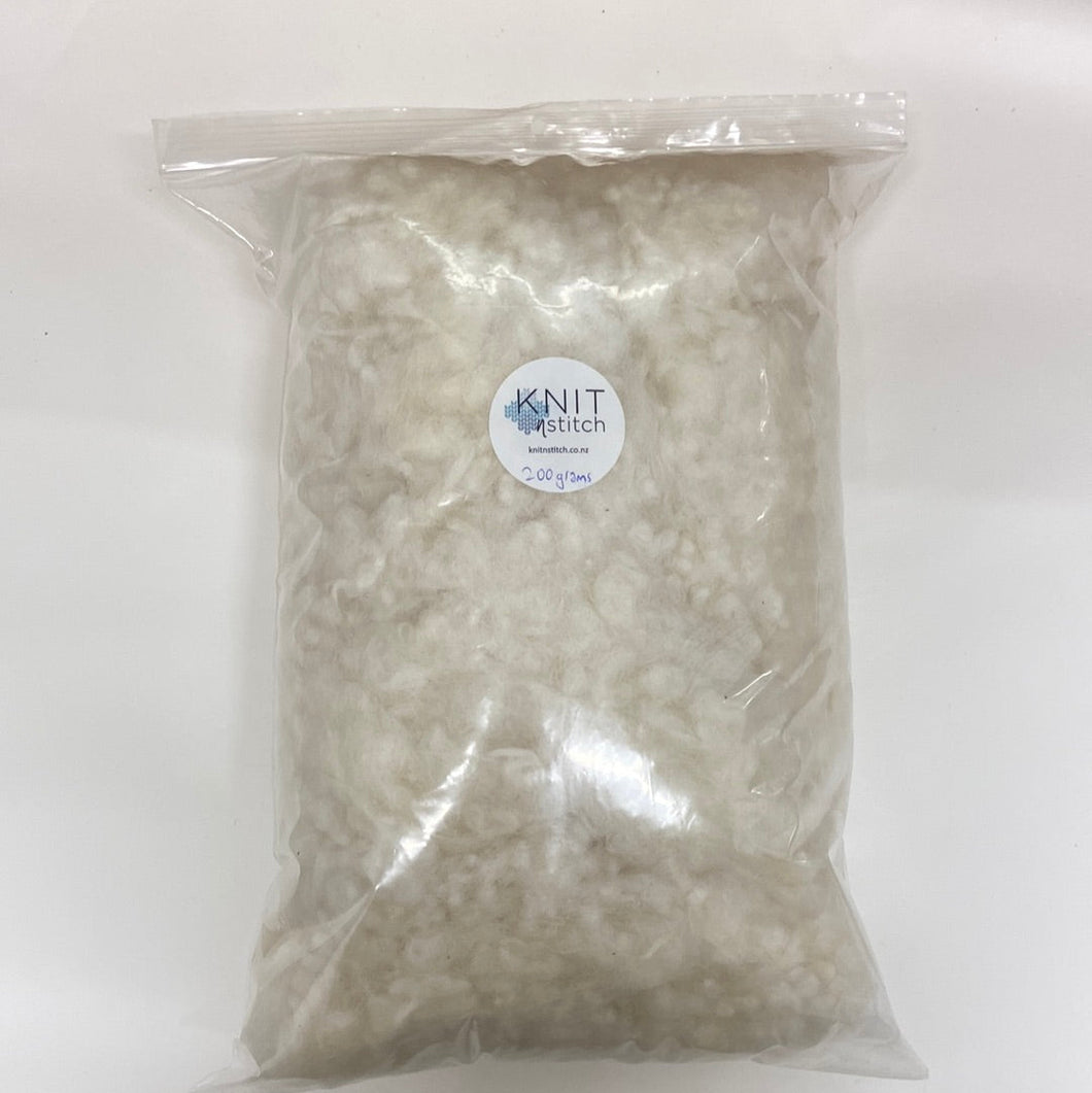 Clean Wool Stuffing Medium (200 grams) 