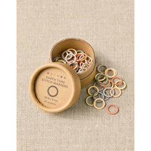 Load image into Gallery viewer, Cocoknits Coloured Ring Stitch Markers Regular 9mm Earth Tone 
