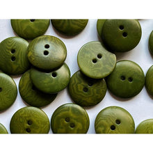 Load image into Gallery viewer, Coloured Corozo Buttons 11mm, 15mm, 18mm &amp; 20mm 20mm Forest Green 
