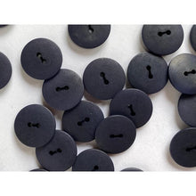 Load image into Gallery viewer, Coloured Corozo Buttons 11mm, 15mm &amp; 20mm 15mm Navy 
