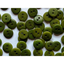 Load image into Gallery viewer, Coloured Corozo Buttons 11mm, 15mm, 18mm &amp; 20mm 11mm Forest Green 
