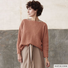 Load image into Gallery viewer, #6185-39 Crochet Boxy Sweater in Katia Silky Lace at Katia.com
