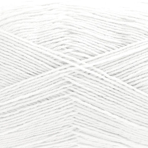 Cotton Socks 4ply White 