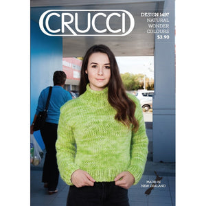 Crucci Sweater Pattern for 18Ply Super Bulky Natural Wonder Wool 