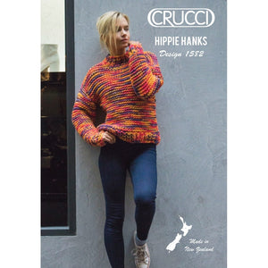 Crucci Turtle Neck Sweater Pattern for Super Bulky Yarn 