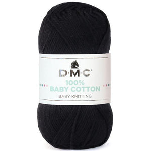 DMC 100% Baby Cotton 775 Liquorice (Black) 