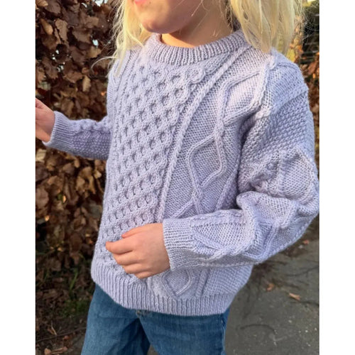 Dagmar Sweater Junior Knitting Pattern by PetiteKnit 