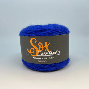 Easy Wash Sox Alpaca 4Ply Sock Yarn 1680 Cobalt 