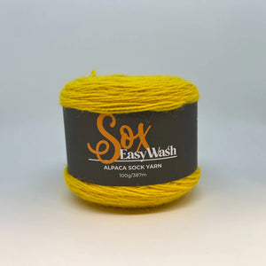 Easy Wash Sox Alpaca 4Ply Sock Yarn 2047 Buttercup 