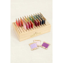 Load image into Gallery viewer, Eco Vita Wooden Thread Box with 24 Bobbins 
