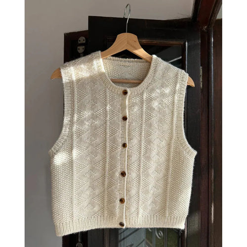 Esther Vest Knitting Pattern by PetiteKnit 