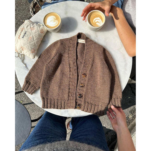 Eva Cardigan Junior Knitting Pattern by PetiteKnit 