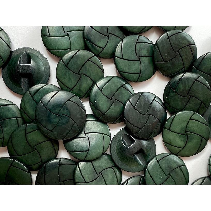 Faux Woven Corozo Button 20mm 