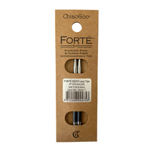 Load image into Gallery viewer, Forté Stainless Steel and Carbon Fibre Interchangeable Lace Tips 10cm 2.75mm [S] 
