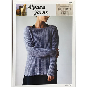 Garment and Accessory Patterns for Fusion Sulco Yarn 2422 - Ladies Summer Sweater