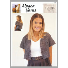 Load image into Gallery viewer, Garment and Accessory Patterns for Fusion Sulco Yarn 2432 - Women's Crochet Bolero 
