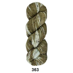 Hand Painted Socks 4ply Super Fine Merino 100g 363 Olive / Cream / Black 