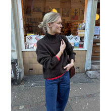 Load image into Gallery viewer, Hannah Sweater O-neck Knitting Pattern by PetiteKnit 
