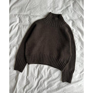 Hannah Sweater O-neck Knitting Pattern by PetiteKnit 