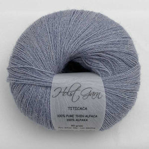 Holst Garn Titicaca Pure Alpaca 2ply Lace Silver Sky 