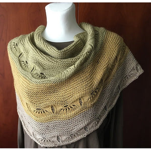 Odyssey Shawl knitted in Iaque
