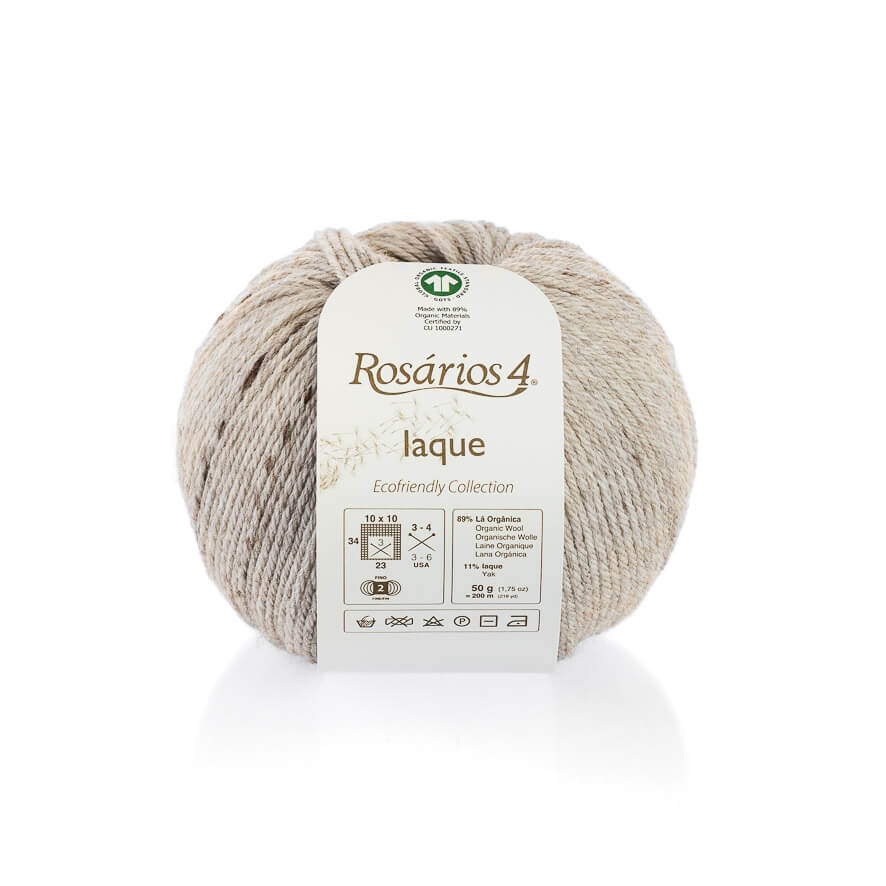 Iaque Organic Wool and Yak Sport / Fine DK Natural Grey (01) 