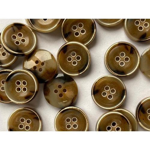 Imitation Horn Urea Buttons 18mm & 25mm 18mm 
