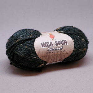 Inca Spun Donegal Tweed Worsted 10 Ply 5934 Dark Green Tweed
